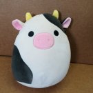 Kelly Toys Squishmallows Connor The Cow 8" Black/ Tan with Horns & Tail Kelly Toys Squishmallows Connor The Cow 8" Black/ Tan with Horns & Tail