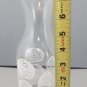 VTG Gowi Madison & Company Juice Decanter Clear Carafe w/ White Floral Design