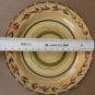 Furio Home VTG Large Round Platter Mustard w/ Fall Color Leaf Accent Border