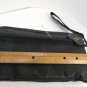 1st National Bank Junior Golf Tour Black Leather Bag w/ Wrist Strap Fur Lined
