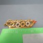 Retro Year 2000 Brooch Costume Jewelry Celebrate 2000 Gold with Glass Sets