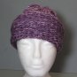 Lavender Hand Crocheted Ladies Toboggan Winter Hat Stylish/Comfortable