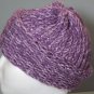 Lavender Hand Crocheted Ladies Toboggan Winter Hat Stylish/Comfortable