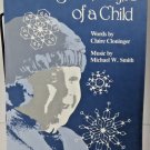 Through the Eyes of a Child by Clair Cloninger Vintage SATB Sheet Music 1980