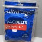 Ultra Care Vacuum Belts Dirt Devil Uprights 4 & 5 20-54005 NOS Ultra Care Vacuum Belts Dirt Devil Uprights 4 & 5 20-54005 NOS
