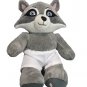 Build A Bear Rachel Raccoon Plush In White Shorts