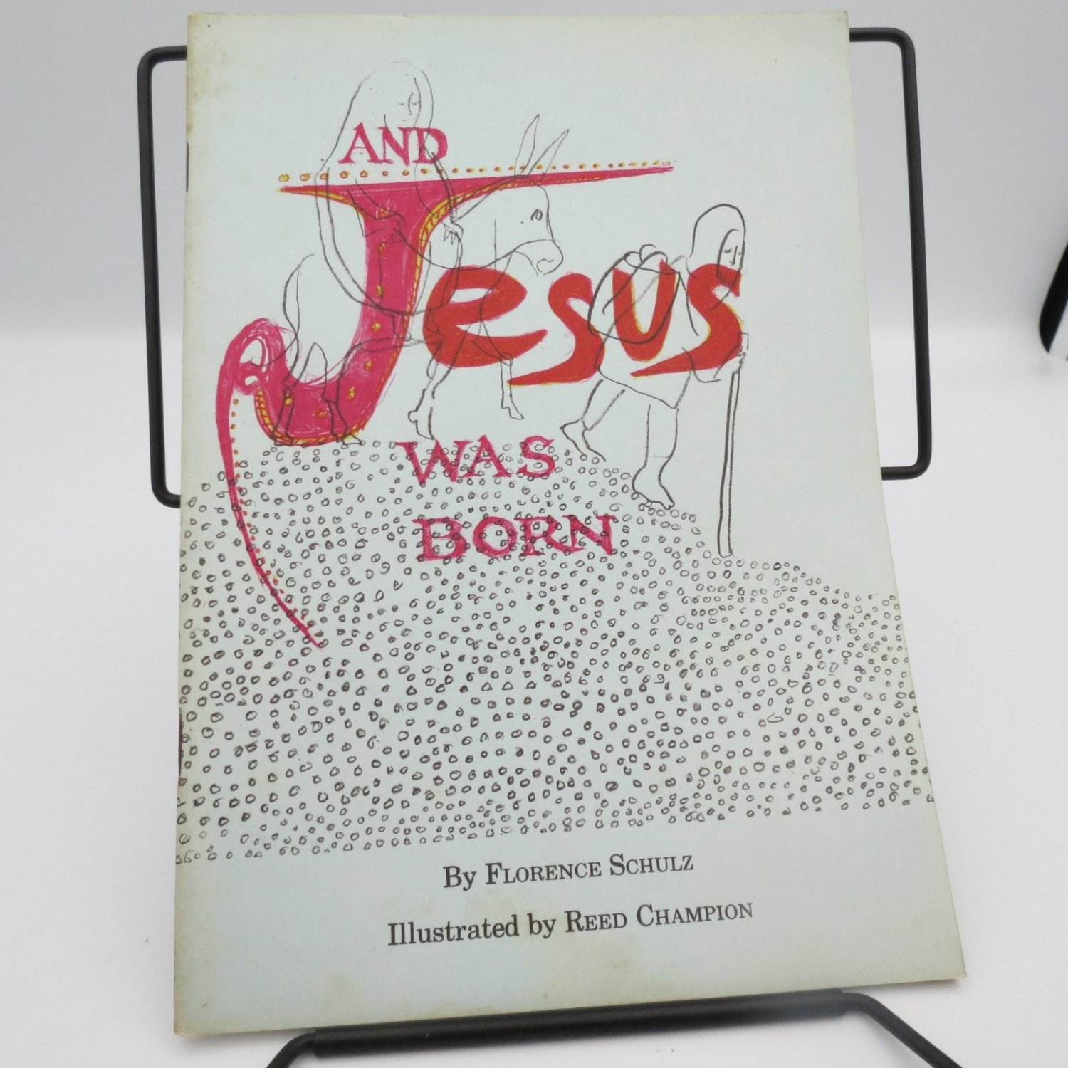 And Jesus Was Born by Florence Schulz 1961 Illustrated Children's Book