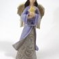 Ganz Guardian Angel Figurine Gray Body w/ Purple Robe 3 3/4"
