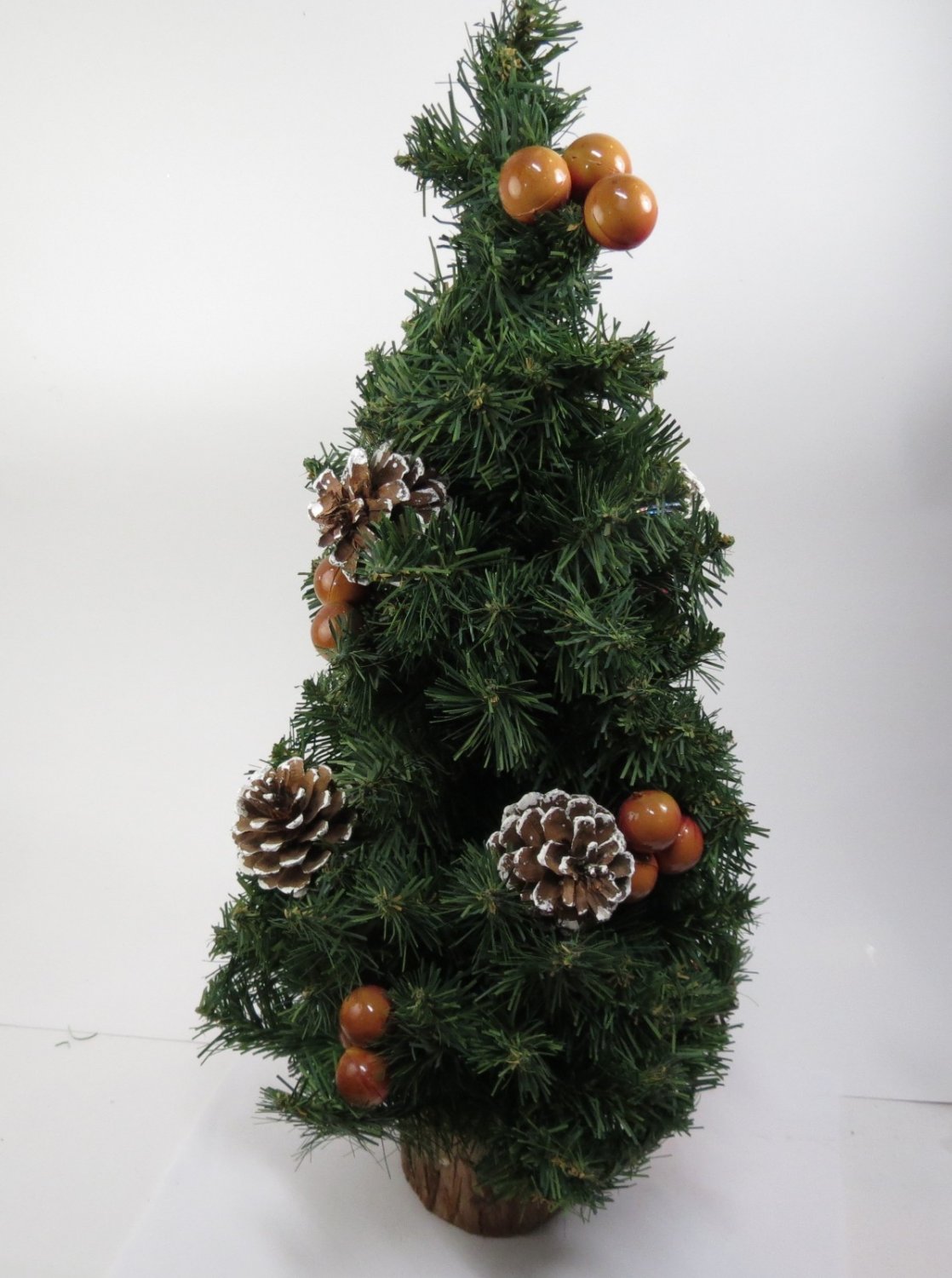 Hill's Dept Store Vintage Table Top Christmas Tree w/Rustic Decorations