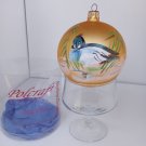 Polcraft Handcrafted Gold Christmas Ball Ornament Singe Duck in Reeds