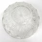 Unbranded Very Small Clear Glass Trinket Dish Pinwheel Pattern