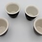 Unbranded Vintage Brownware Pottery Custard Cups Set of 4 Made in The USA