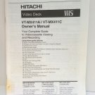 Hitachi Video Deck Manual VT-MX411A / VT-MX411C 1996  English & Espanol