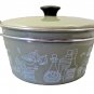 VTG Cera Met Enameled Olive Green Sauce Pan / Slip Over Handle Cooking / Decor