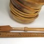 Woodpecker Woodware Salad Set Large Bowl w/ Salad Bowls & Fork Vintage