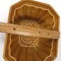 Crate and Barrel Ceramic Bowl / Mold Brown w/ Turkey Oven & Dishwasher