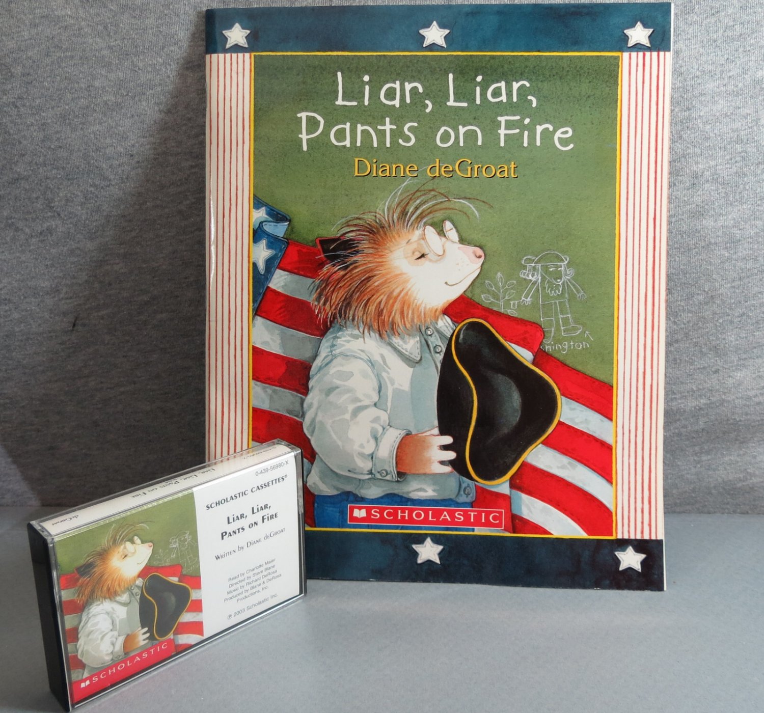 Liar, Liar Pants on Fire w/ cassette PB 1st Scholastic Printing 2004