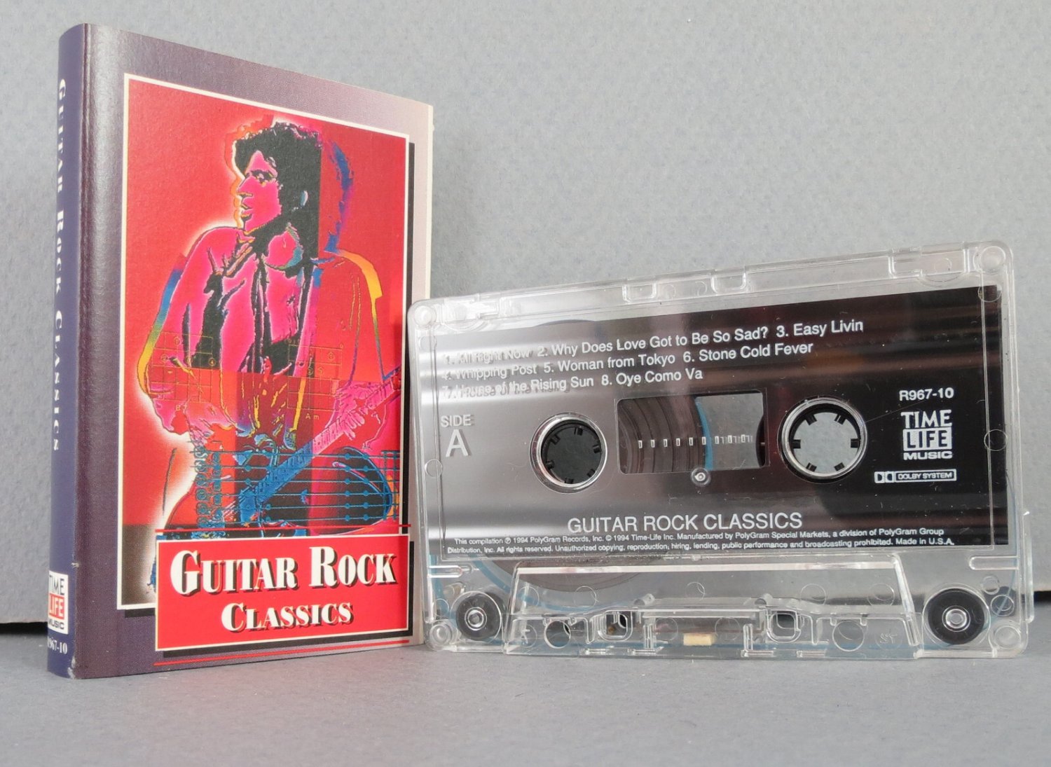 Guitar Rock Classics Cassette 1994 Time Life Music R967-10
