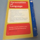 Personalities of Language Softcover  Gary Jennings Apollo Edition A-163 1967