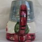 WCL Ceramic Snowman Mug Large Holiday Cup with Face Raised Relief