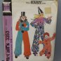 McCall's Make It Easy Please Clown Costumes Pattern #3353 Size Medium Cut 1972