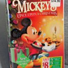 Disney's Mickeys Once Upon A Christmas VHS New Sealed Hype Stickers NO 16093