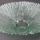 Pavel Panek, Libochovice, Serving Bowl Light Green Ribbed Starburst