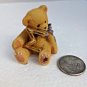 Cherished Teddies Miniature Bear with Sigma Symbol 1997 24kt Electroplate