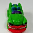 Wendy's 1996 Car-Toon Kids Meal Toy Pullback Car Green/Mouth Bumper/ Red Lips