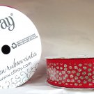 Offray Ribbon Gold Dash on Red 7/8 inch Grosgrain Polyester Ribbon, 2x9' Offray Ribbon Gold Dash on Red 7/8 inch Grosgrain Polyester Ribbon, 2x9'