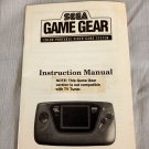 Sega Game Gear OEM Manual