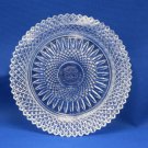Fostoria for Avon 92nd Anniversary plate 1978 Clear Crystal Diamond Point