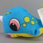 Goffa Plush Whale Small Stuffed Animal Blue w/ White Hourn