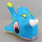 Goffa Plush Whale Small Stuffed Animal Blue w/ White Hourn