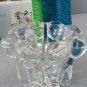 Alco Industries Clear Crystal Votive Holders Set of 2 Floral Design Heavy