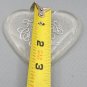 Vintage First Christmas Together 1980 Heart Ornament Clear Acrylic Silver Font