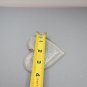 Vintage First Christmas Together 1980 Heart Ornament Clear Acrylic Silver Font