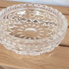 Forever Crystal Clear Trinket Dish/Box Missing Top Cut Crystal Floral Design
