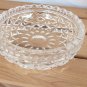 Forever Crystal Clear Trinket Dish/Box Missing Top Cut Crystal Floral Design