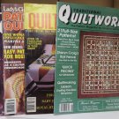 Quilting Magazines Lot of 4 Quiltworks / Lady's Circle and More 1980s and 90s Quilting Magazines Lot of 4 Quiltworks / Lady's Circle and More 1980s and 90s