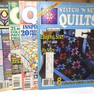 Quilting Magazines Lot of 4  Stitch 'N Sew Quilts / Quilt  Vintage 80s 90s