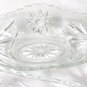 Anchor Hocking  4 Clear Gondola Candy Relish Dish "Star of David" Pressed Design