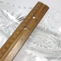 Anchor Hocking  4 Clear Gondola Candy Relish Dish "Star of David" Pressed Design