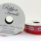 Ribbon Trends Sheer Red Ribbon 7/8" 2x8 Yards