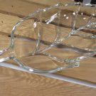 Hazel-Atlas Clear Slender Leaf Candy or Nut Dish Autumn Decor Realistic Rib MCM