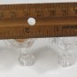 Biedermann Miniature 2 1 1/4" Clear Glass Candlesticks Shadowbox Decor VTG MCM