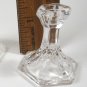 Biedermann Miniature 2 1 1/4" Clear Glass Candlesticks Shadowbox Decor VTG MCM