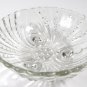 Anchor Hocking Oyster & Pearl Burple Bubble Small Clear Footed Serving Dish MCM
