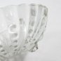 Anchor Hocking Oyster & Pearl Burple Bubble Small Clear Footed Serving Dish MCM