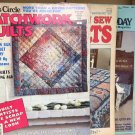 Quilting Magazines Lot of 4 Stitch n Sew / Lady's Circle & More Vintage 80s 90s